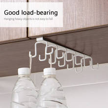 12 Hooks Double-row Kitchen Storage Rack Cupboard Hanging Household Punch-free Wall Cabinet Towel Home Spatula Organization 2024 - buy cheap