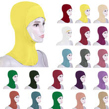 Lenço interno feminino muçulmano, capa para pescoço interno hijab, gorro islâmico, cachecol para cabeça, chapéu amira ramadan, turbante 2024 - compre barato