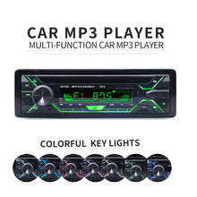 Radio con Bluetooth para coche, reproductor estéreo con AUX-IN para teléfono, MP3, FM/USB/1 Din/control remoto, Audio de 12V, nuevo 2024 - compra barato