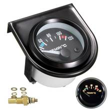 52mm Round Car Pointer Celsius Water Temperature Gauge 12V 40-120℃ LED With Water Temp Joint Pipe Sensor Adapter Car Meter L15 2024 - buy cheap