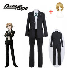 Danganronpa Dangan Ronpa Byakuya Togami Cosplay Costume Brown Short Wig Men Uniform Jacket Shirt Pants Halloween Party Role Play 2024 - buy cheap