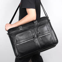 High Quality Men Briefcase Bag On Trolley Case Business Handbags For 17 Inch Computer Bag Black Brown New Fashion Men Bags 2024 - buy cheap