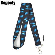 Blue Monarch butterfly Lanyards Cool Neck Strap webbings ribbons Phone Keys ID Card Holder Lanyard For Keys DIY Hang Ropes 2024 - buy cheap