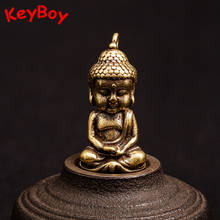 Металлический латунный подвесной Подарочный Брелок, подвесной винтажный медный брелок Maitreya Buddha Craft, кольцо для ключей, подвески, ювелирные изделия, мужской брелок для автомобиля 2024 - купить недорого