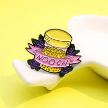 Yellow medicine jar soy bean Enamel Pin NOOCH flower Brooch Bag Clothes Lapel Pin Sasha Away Badge Cartoon Jewelry Gift For Kids 2024 - buy cheap