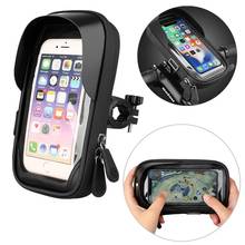 4.5-6.4 Inch Bicycle phone holder Waterproof Touch Screen Phone Mount Bag Motorcycle Handlebar Phone Holder Stand Phone Bracket 2024 - buy cheap
