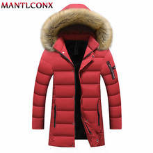 MANTLCONX, 7XL, 8XL, Длинные парки, мужская зимняя куртка с капюшоном, пальто, мужская верхняя одежда, зимняя мужская повседневная теплая парка, модная мужская куртка 2024 - купить недорого