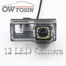 Owtosin-cámara de visión trasera inversa con 12LED, para Toyota Reiz/Land Cruiser 120 LC100 LC200 Prado, cámara trasera para coche 2024 - compra barato