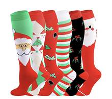 david angie Christmas Women Men Medical Compression Socks Pressure Veins Leg Relief Pain Knee High Socks Calf Support,1Yc8277 2024 - buy cheap