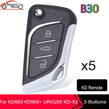 KEYECU-mando a distancia KEYDIY serie B B30, Universal, KD, 3 Buton, para KD900, KD900 + URG200, KD-X2, Serie B, B30, 5 unids/lote 2024 - compra barato