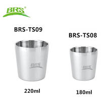 BRS 2 pcs Water Cup 304 Stainless Steel Double Walled Heat Protection Mug Camping Mini Portable Beer Cup Small Traveling Cup 2024 - buy cheap