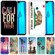 Capa de celular para viagem com estampa de árvores da califórnia e praia, capinha tropical para huawei mate 30 20 lite 10 pro y5 y6 y7 pro 2019 y9 prime 2019 2018 y6 pro 2024 - compre barato