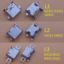 20 peças-tomada e conector usb para sony xperia l1, g3312, g3311/l2, h4311, h3311/l3, i3312, i4312 2024 - compre barato