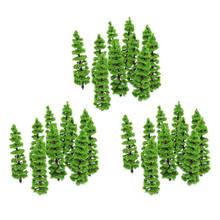 Modelo verde de árboles, paisaje de calle de ferrocarril HO N Diorama, 20/30 Uds. 2024 - compra barato