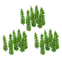 20/30PCS Green Model Trees Railroad Street Landscape Scenery HO N Diorama 2024 - buy cheap