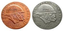 Moneda conmemorativa chapada en cobre/plata 1920 de Alemania, Medalla Black Shame, moneda de copia rara 2024 - compra barato