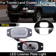 2Pcs For Toyota Land Cruiser FJ80 FJ Cruiser XJ10 GSJ15 Celica For Lexus LX450 White LED License Plate Light Number Plate Lamp 2024 - buy cheap