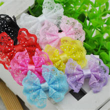30Pcs Lace Organza Ribbon Bows Flowers Wedding Decoration Applique B88 2024 - buy cheap