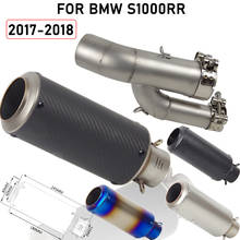 Silenciador de tubo de escape para motocicleta BMW, sistema de escape intermedio para modelos S1000RR, S1000R, S1000, RR S, 1000, RR, 2018 y 2017 2024 - compra barato