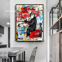 Embelish 1 Pieces Follow Your Dream Graffiti Street Artwork For Living Room Home Decor Wall Pictures HD Canvas Oil Paintings 2024 - buy cheap