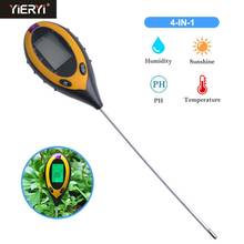 Yieryi 3/4 in 1 Soil Ph Meter Soil Tester PH Moisture Meter Temperature Sunlight Intensity Measurement Analysis Acidity 2024 - buy cheap