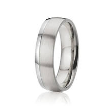 Невыцветающее мужское титановое кольцо на палец, двухцветное кольцо для влюбленных, свадебные парные кольца для мужчин и женщин 2024 - купить недорого
