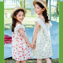 2020 Summer New Baby Girls Floral Dresses Korean-style Children Cute Dresses for Girls Peter Pan Collar Girls Dresses, #8575 2024 - buy cheap