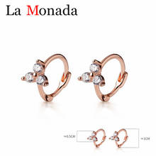 Elegant Circle Hoop Earrings For Women 2020 New Vintage Piercing Jewelry Zircons Flower Earring 925 Sterling Silver brincos 2024 - buy cheap