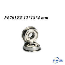 High quality 10pcs ABEC-5 F6701ZZ F6701 ZZ F6701Z 12*18*4 mm 12x18x4 mm Metal Double Shielded flanged Bearing Ball Bearings 2024 - buy cheap