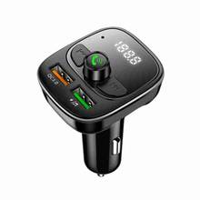 Handsfree Bluetooth 5.0 Fm Transmitter Modulator Car Kit Fast Dual USB Charger Car MP3 Player TF Card Music Adapter 2024 - buy cheap