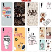 Phone Case For Huawei P40 P10 P20 P30 Lite Plus Pro P8 P9 Lite P Smart Z 2019 Cover Star coffe time 2024 - buy cheap