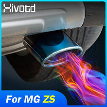 Hivotd-Punta de silenciador de escape para coche, accesorios para MG ZS 2017-2020, tubo de acero inoxidable, embellecedor cromado, decoración Exterior modificada 2024 - compra barato