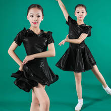 Children Latin Dance Dress Black for Girls Ballroom Dance Competition Dresses kids Modern Waltz/tango / Cha Cha Costumes 2024 - buy cheap