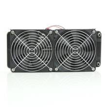 Radiador de ordenador de aluminio, enfriador de agua, 2 ventiladores, 240mm, para disipador térmico de CPU 2024 - compra barato