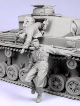 Novo unmounted 1/35 antiga tripulação de fuga incluem 2 (sem tanque) resina figura kit modelo sem pintura 2024 - compre barato