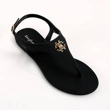 2021 New Women Sandals Summer  Fashion Peep Toe Jelly Flip Flops buckle Non-slip Flat Sandals Woman flip flop 2024 - buy cheap