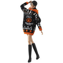 Ropa de muñeca BJD, suéter con capucha, camisa de manga larga cálida de invierno para Barbie, trajes, accesorios para muñecas de 1/6 ", juguete artesanal para niños, 11,5 2024 - compra barato