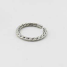 Ypay anel de prata tailandesa vintage, anéis ajustáveis de dedo para homens e mulheres, prata esterlina 925, joia fina aberta ymrbrinbrinco 2024 - compre barato