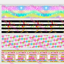 Корсажная лента Q & N 50 ярдов, 16 мм, 22 мм, 25 мм, 38 мм, 75 мм, ленты в виде единорога/FOE для рукоделия, украшение для банта, свадьбы, Рождества, вечеринки 2024 - купить недорого
