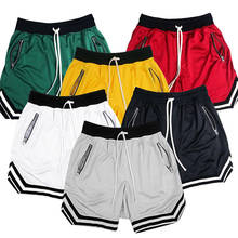 Summer Casual Sports Shorts Joggers Men Zipper Pocket Basketball Elastic Waist Shorts Hip Hop Boxer Quick Dry Fitness Sweatpants 2024 - buy cheap