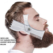 5 In 1 Men Beard Shaping Styling Template Comb Rotatable Men's Beards Combs Beauty Tool For Hair Beard Trimming Moustache Comb 2024 - buy cheap