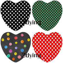 10pcs 25mm Heart Shape Classic Circle Round Dot Glass Cabochon Beads Demo Flat Back DIY Jewelry Findings For Keychain Brooch 2024 - buy cheap