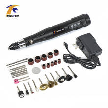 Mini broca elétrica 0.3-3.2mm com conjunto de acessórios de moagem, mini caneta de gravação multifuncional para ferramentas dremel 2024 - compre barato