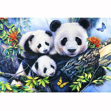 kexinzu Full 5D DIY Square/Round Drill Diamond Painting "Panda Animal" 3d Diamond Embroidery Cross Stitch Decor Gift DL07 2024 - buy cheap