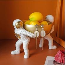 Nordic Luxury Resin Ornaments Astronaut Storage Hotel Coffee Table Key Fruit Plate Decoration Home Livingroom Figurines Crafts 2024 - buy cheap