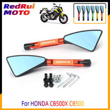 Espejo retrovisor lateral para motocicleta, accesorios de aluminio CNC para HONDA CB500X CB500 CB-500X 2024 - compra barato