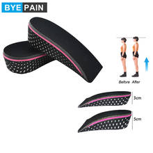 1Pair BYEPAIN 3cm/5cm Height Increase Shoes Half Insole-Breathable Insole Invisible Increased Heel Lifting Inserts 2024 - buy cheap