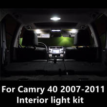 Kit de luces Canbus para puerta de coche, sin errores, LED brillante, mapa Interior del vehículo, para Toyota camry 40 2007-2011, estilo de coche, 12 Uds. 2024 - compra barato
