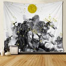 Tapiz de Arte Negro, tapiz de pared para mujeres negras, mujeres afroamericanas, colgante de pared 2024 - compra barato