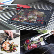 1-10pcs Non-Stick Mesh Grilling Bag Outdoor Picnic Tool Reusable and Easy To Clean Non-Stick BBQ Bake Bag Accessories 2024 - buy cheap